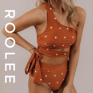 Roolee Nani Swimwear One-Shoulder Dotted Set